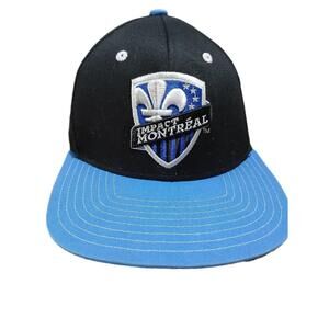 Casquette Enfant Impact Montréal Adidas MLS Soccer Snapback Bleue Noire Youth